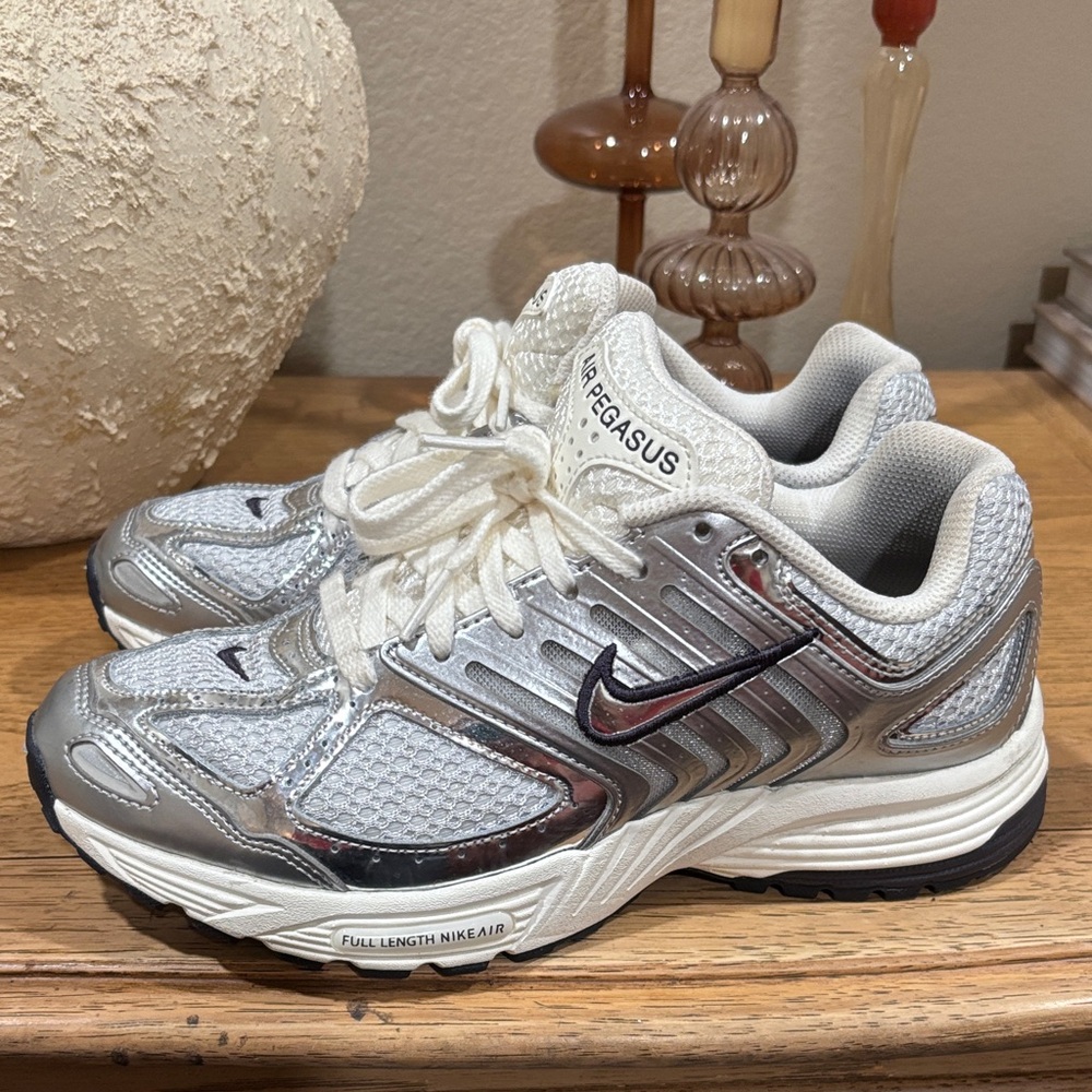 Nike Air Pegasus Metallic Silver Sneakers